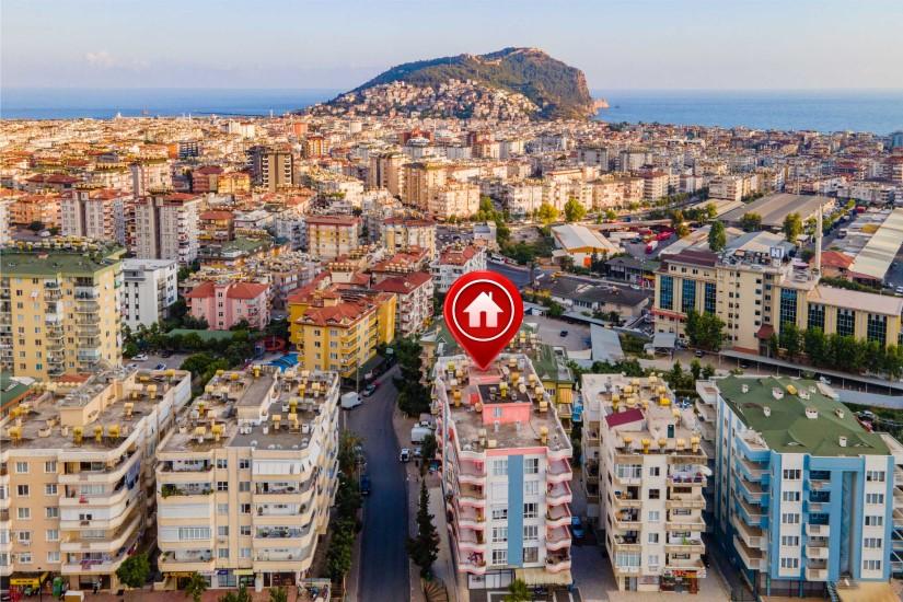 Möblierte Zweizimmerwohnung im Zentrum von Alanya mit Meerblick - Photo 1