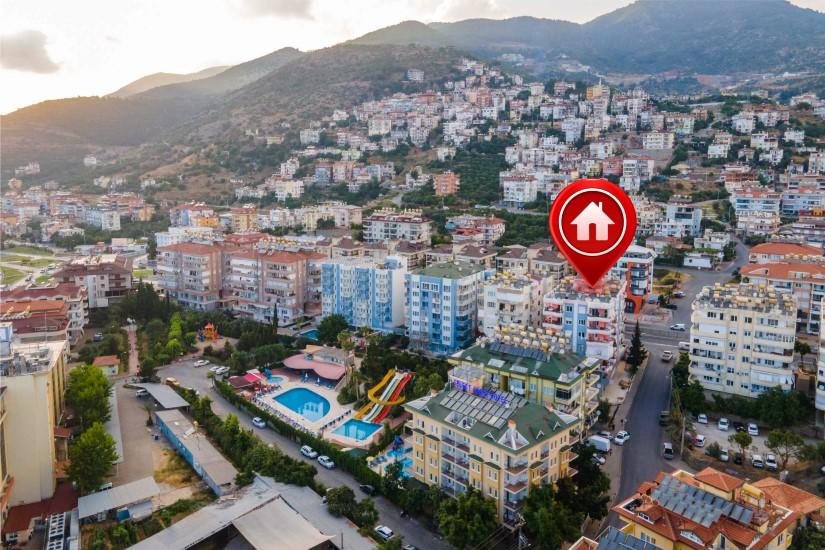 Möblierte Zweizimmerwohnung im Zentrum von Alanya mit Meerblick - Photo 2