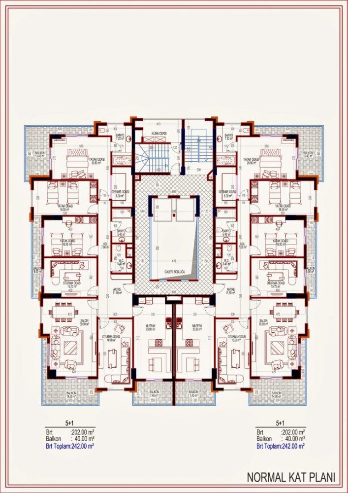 2 Wohnungen mit einem Grundriss von 2 + 1 im Zentrum von Alanya - Photo 13